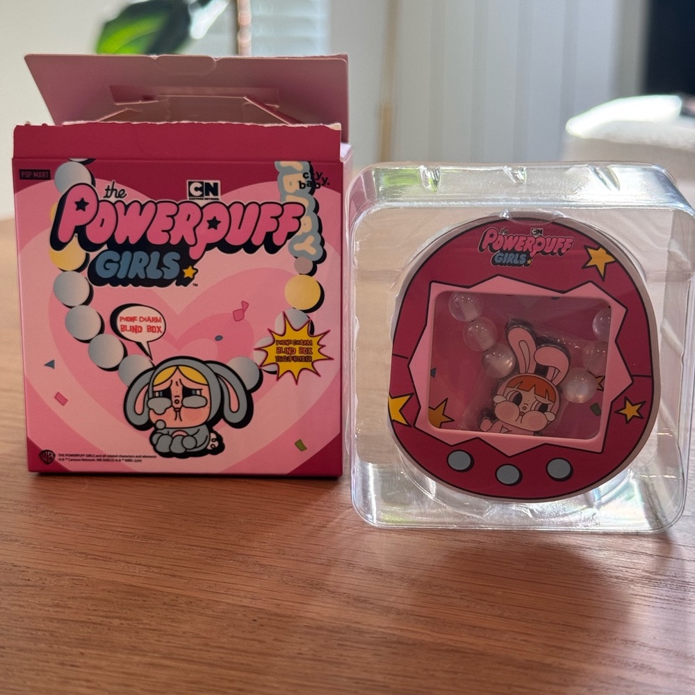 Pop Mart Crybaby Powerpuff Girls Phone Charm - Bunny Blossom